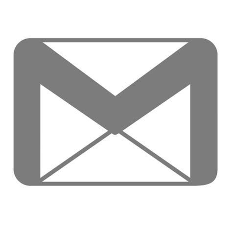 Icono Gris De Gmail Logo Png