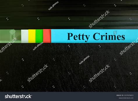Petty Crimes File Record Black Binder Stock Photo 2237678423 | Shutterstock