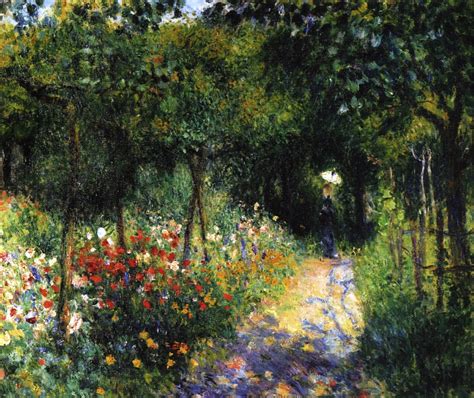 Woman At The Garden 1873 Pierre Auguste Renoir