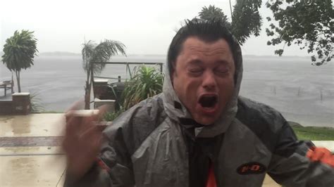 Crazy Weather Man On Hurricane Irma Youtube