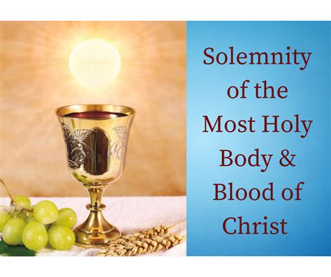 The Body And Blood Of The New Covenant