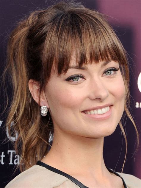 Olivia Wilde Square Face Bangs Round Face Fringe Bangs For Round Face Fringes For Round Faces