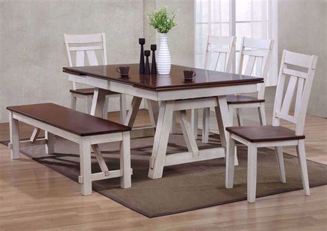 Check spelling or type a new query. Winslow 6 Piece Dining Table Set - White