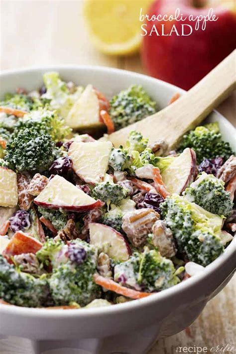 It's crunchy, colorful, and comes together in 20 minutes. Broccoli Apple Salad | The Recipe Critic