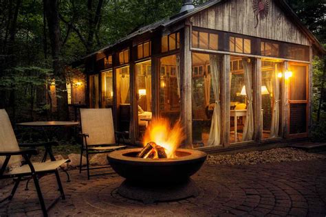 This Glass Cabin In The Wisconsin Woods Comes With Floor To Ceiling Windows A Cozy Fireplace