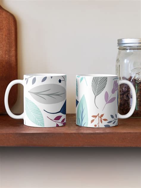 Botanical Leaves Coffee Mug By Ottorino Painted Mugs Mugs Mug Printing