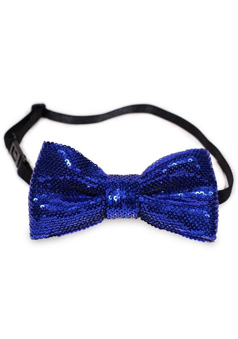 Sequin Bow Ties Blue Sequin Bow Tie Bows N