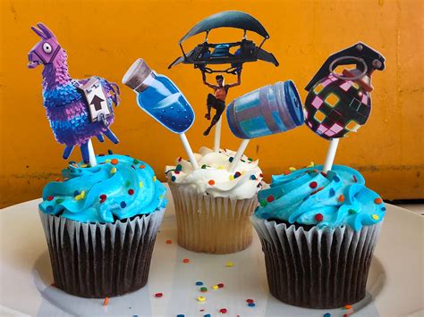 Fortnite Birthday Fortnite Cupcake Toppers Fortnite Party