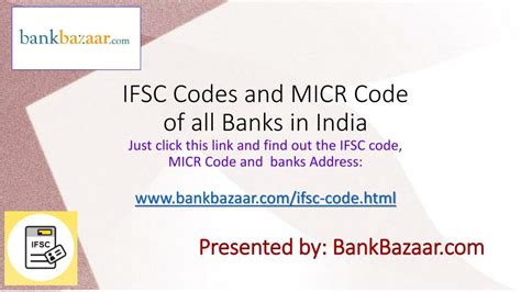 Ppt Ifsc And Micr Code Of All Banks Powerpoint Presentation Free Download Id2528524