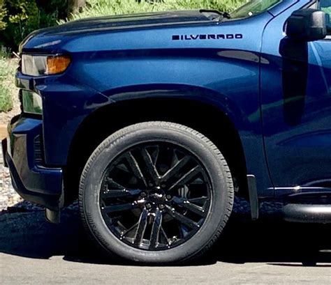 2020 Chevy Silverado 1500 22” Oem High Gloss Black Elevation Wheel