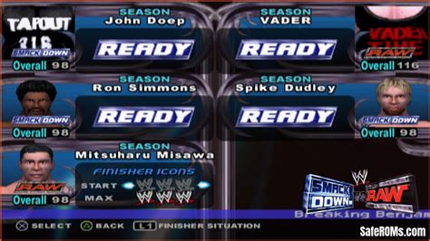 5 Awesome Wrestlers Caws For Wwe Smackdown Vs Raw Raw Smackdown Vs