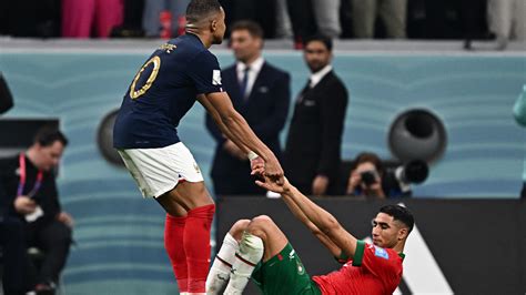 2022 World Cup: Mbappe, Hakimi Share Moments After France-Morocco