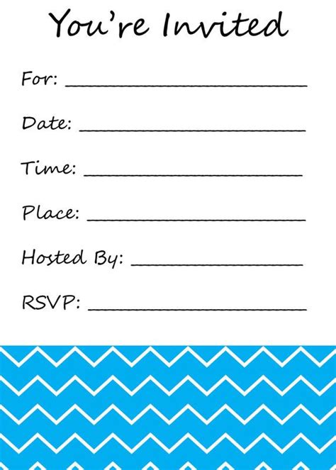 Work template expinanklinfire 585470 8 daily task template weeklyplanner. You're Invited fill-in-the-blank invitation chevron print ...