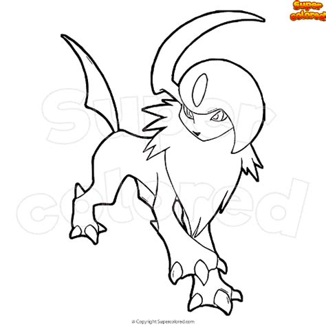 Coloring Page Pokemon Absol Coloring Home