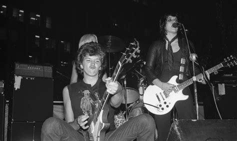 sex pistol steve jones performing with the runaways at the whisky a go go in 1977 photo by