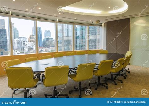 Big Conference Room In High Office Building Stock Photo Image Of