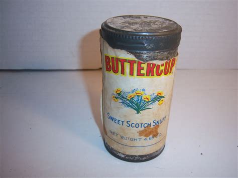 JS 1970 S Buttercup Sweet Scotch Snuff Helme Tobacco Co Helmetta NJ 4 3