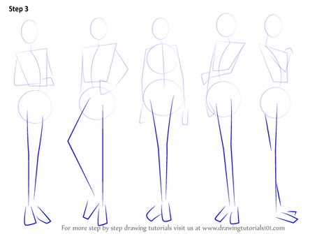 Learn How To Draw Anime Body Female Body Step By Step Drawing