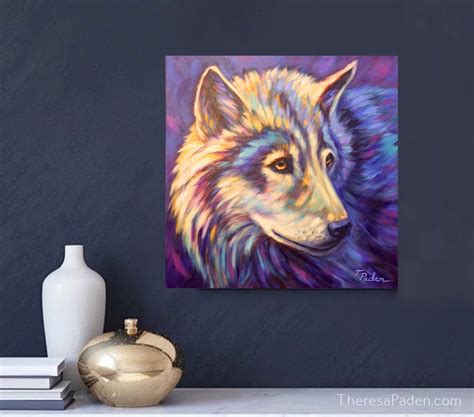 California Artwork Art Of The Lobo Colorful Wolf Painting For Sale By