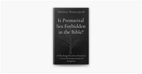 ‎is Premarital Sex Forbidden In The Bible On Apple Books