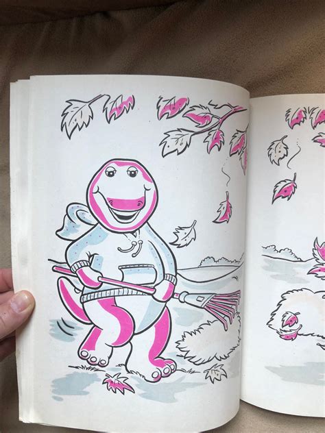 Vintage 1994 Barney And Baby Bop Paint With Water Book Golden Etsy