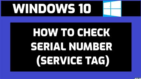 How To Check Serial Number On Windows 10 On Pc Youtube