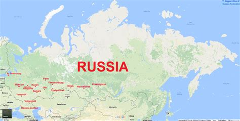 Map Of Major Cities In Russia World Map