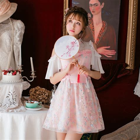 Princess Sweet Lolita Dress Candy Rain Japanese Sweet Strapless Chiffon