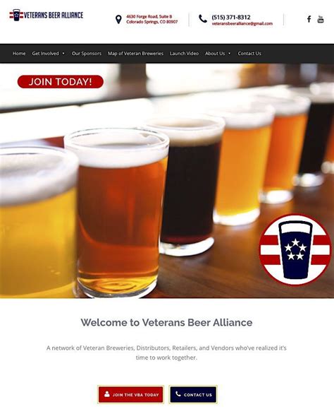 Veterans Beer Alliance Web Design Marketing Wordpress Website Design