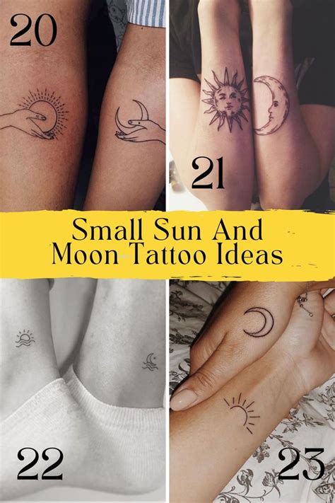 Tiny Sun Tattoo Simple Sun Tattoo Moon Sun Tattoo Sunshine Tattoo