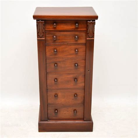 Antique Victorian Mahogany Wellington Chest Of Drawers Antiques Atlas