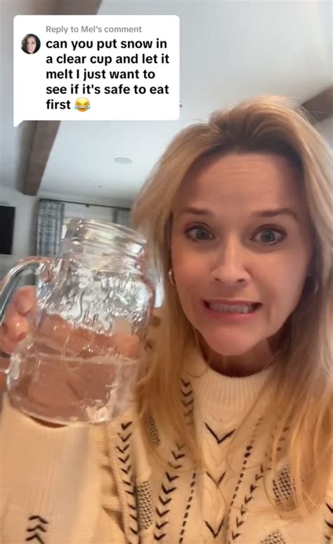 Reese Witherspoon Defends Drinking Dirty Snow After Backlash