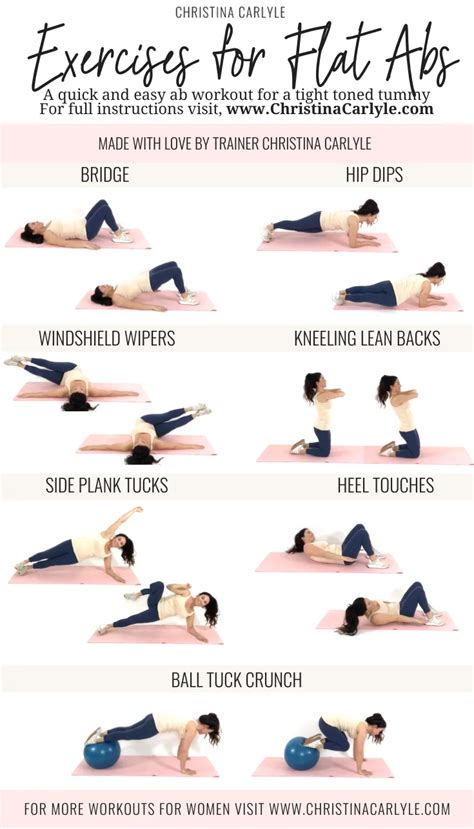 Ab Exercises Collections Workout With Mindi