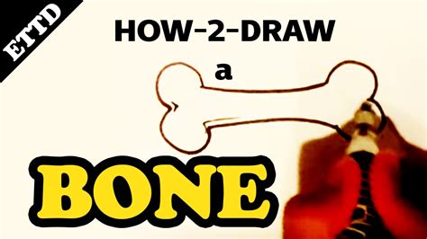 How To Draw A Bone Easy Things To Draw Youtube