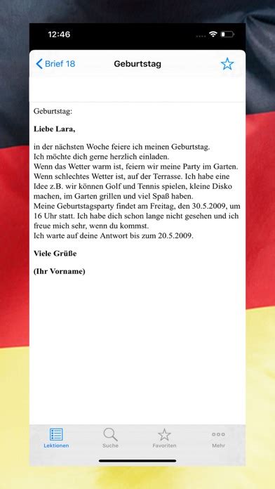 Sie können die kostenlosen vorlagen. 2021 Brief schreiben Deutsch B1 PC / iPhone / iPad App ...