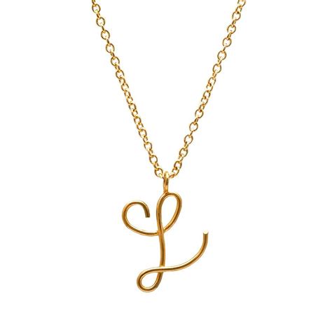 Maybe you would like to learn more about one of these? 9ct solid gold initial necklace by sibylle de baynast ...