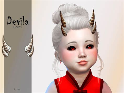 Suzue Devila Toddler Horns The Sims 4 Catalog