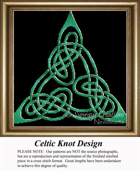 Celtic Knot Design Irish Counted Cross Stitch Pattern