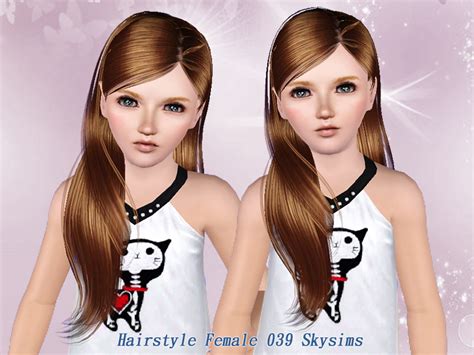 The Sims Resource Skysims Hair Child 039