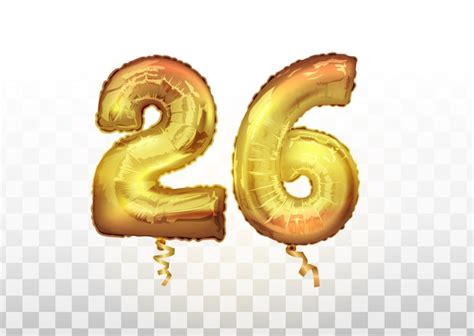 Premium Vector Realistic Isolated Golden Balloon Number