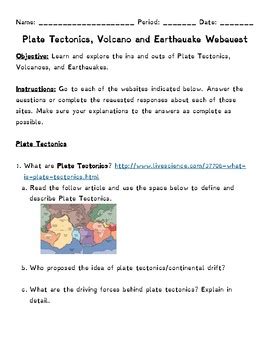 Golf range prior knowledge questions 1. Volcanoes And Plate Tectonics Worksheet Answers ...