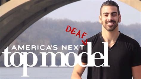 A Deaf Model On Americas Next Top Model Nyle Dimarco Who Is Deaf And A Young Man At The Age Of