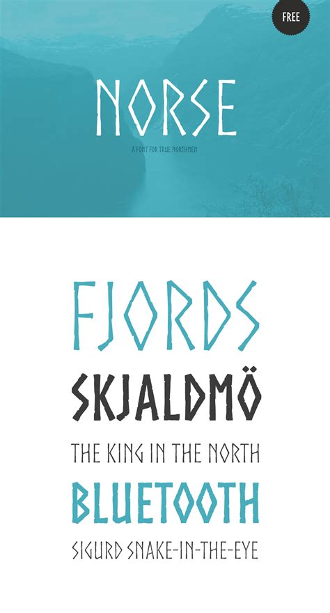 Norse Free Font On Behance