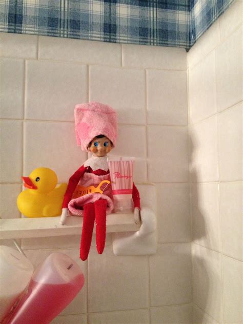 Bath Time Elf On The Shelf Christmas Elf Elf Elf On The Shelf