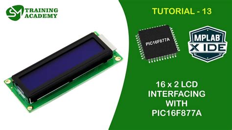 Interfacing 16x2 Lcd With Pic16f877a Microcontroller Youtube