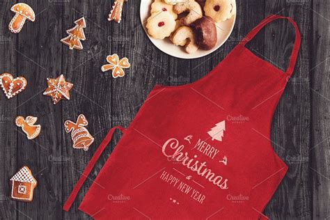 Download Christmas Apron Mock-up #3 in 2020 | Christmas aprons, Web ...