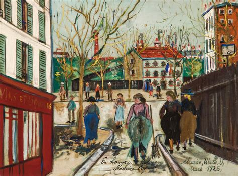 Maurice Utrillo Lancien Maquis De Montmartre Artist Painting Urban