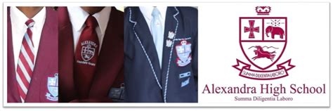 School Motto Uniform And Houses Alexandra High School