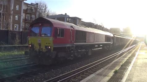 Freight Trains And Special Workings Around London 221218 Youtube
