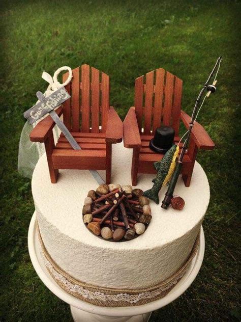 Check out this whimsical groom's cake with hunting dog topper and see more inspirational photos on theknot.com. Pin by Angela Watson on Wedding planning | Fishing wedding ...